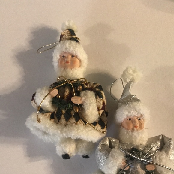 Doll Christmas Ornaments - set of two. - Picture 2 of 9